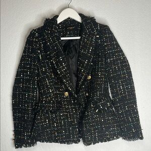 Attentif Paris Sparkle Houndstooth Blazer Jacket | 36